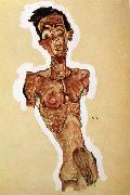 Egon Schiele Nude Self portrait USA oil painting artist